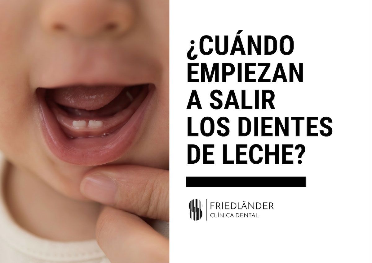 cuándo salen los dientes de leche